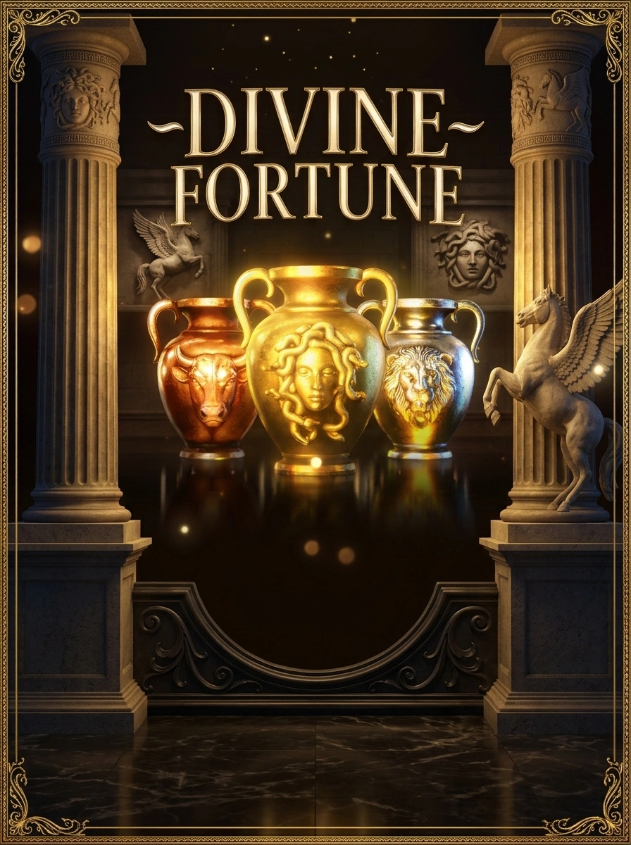 Förhandsvisning av Divine Fortunes affiliate-landningssida